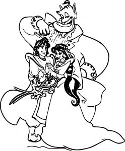 Disney Posters Aladdin Coloring Page