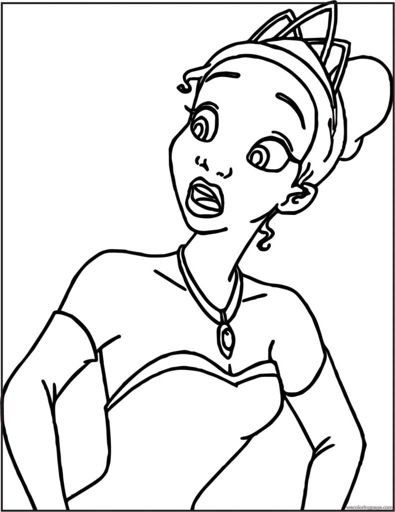 Disney The Princess And The Frog Shock Coloring Page - Wecoloringpage.com