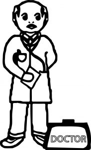 Doctor Photo Picture Coloring Page