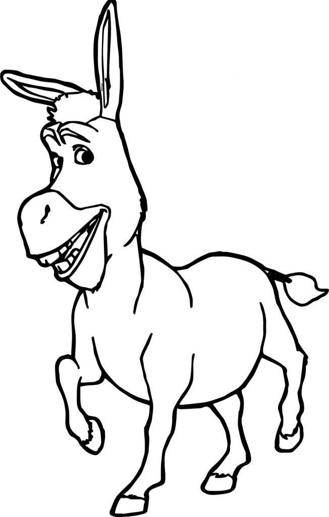 Donkey Shrek Coloring Page - Wecoloringpage.com