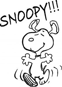 Ehs Snoopy Coloring Page