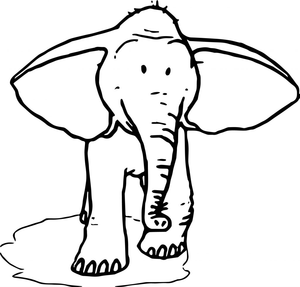 Elephant Ear Coloring Page - Wecoloringpage.com