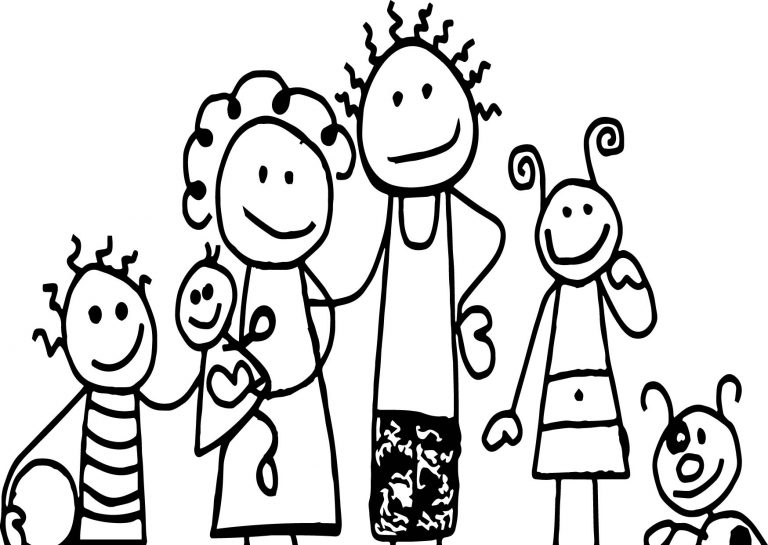 Family Free Family Coloring Page - Wecoloringpage.com