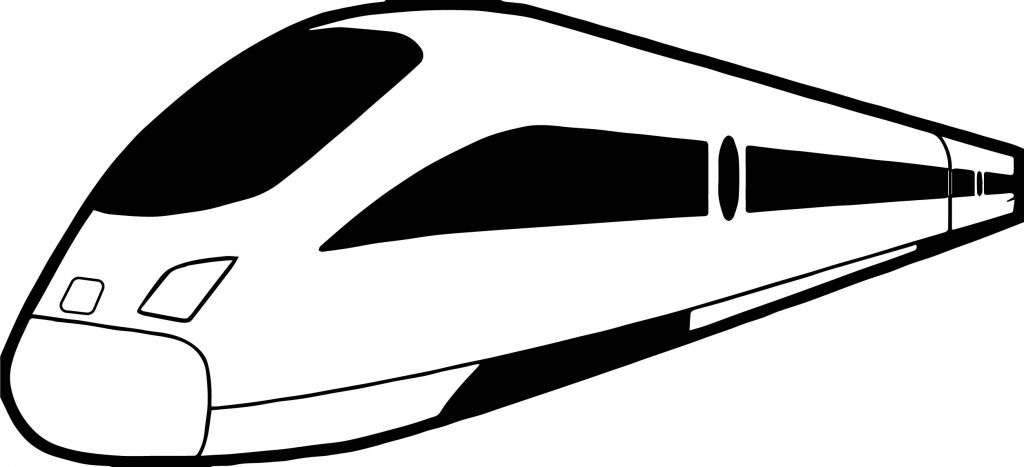 Fastest Train Coloring Page - Wecoloringpage.com