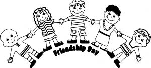 Friendship Girls Coloring Page