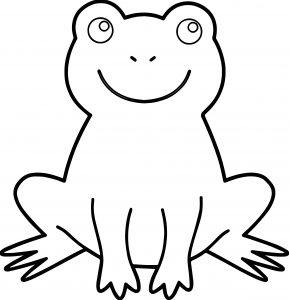 Frog Amphibian Stay Coloring Page