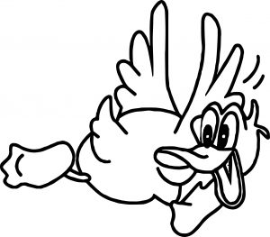 Funny Duck Coloring Page
