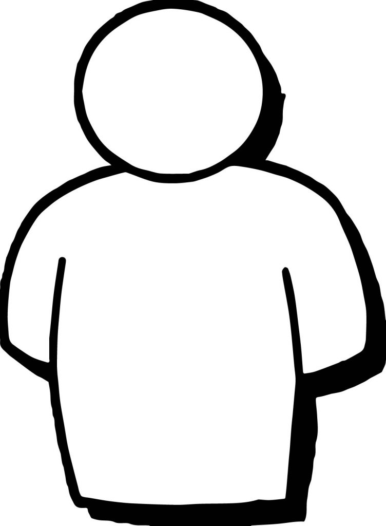 Person Figure Color In Just Man People Figure Coloring Page - Wecoloringpage.com