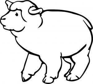 Just Sheep Coloring Page