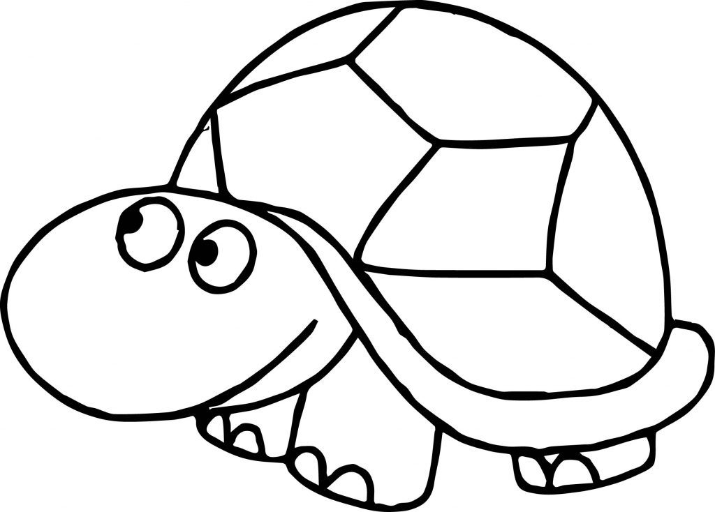 Kids Front Tortoise Turtle Coloring Page - Wecoloringpage.com