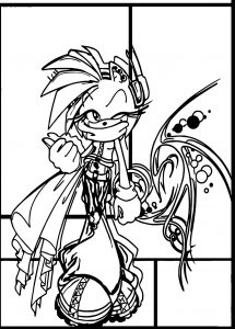 Modern Amy Rose Coloring Page