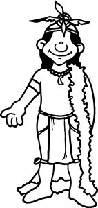 Native American Indian Man Coloring Page
