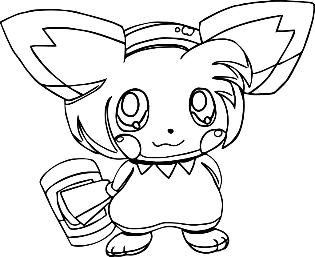 Pikachu Amy Rose Coloring Page - Wecoloringpage.com