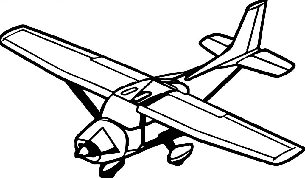 Plane White Body Coloring Page - Wecoloringpage.com