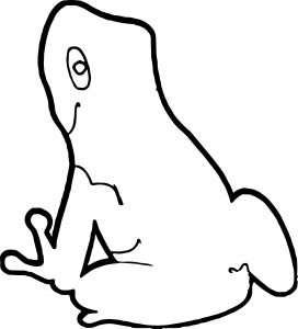 Poison Dart Frog Amphibian Coloring Page