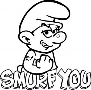 Power Smurf Coloring Pages