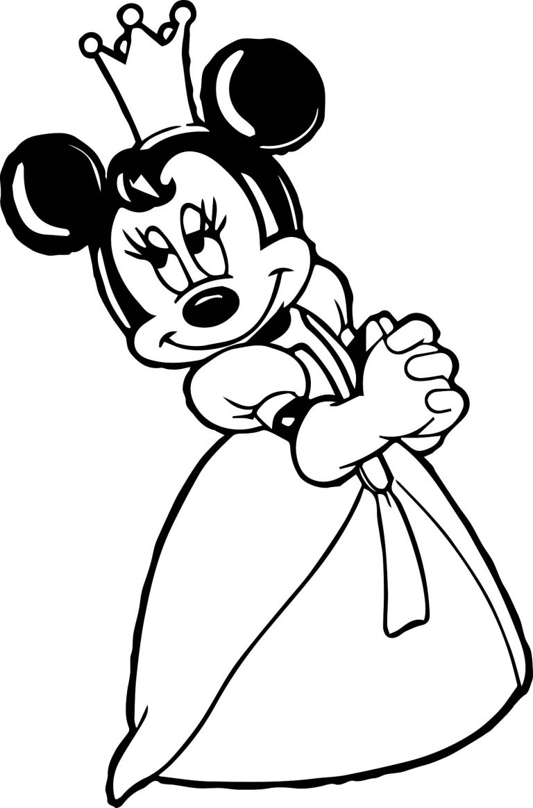 Princess Mickey Coloring Page - Wecoloringpage.com