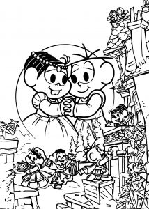 Romeo Juliet Monica Coloring Page