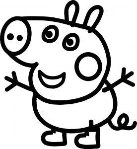 Small Baby Peppa Pig Coloring Page