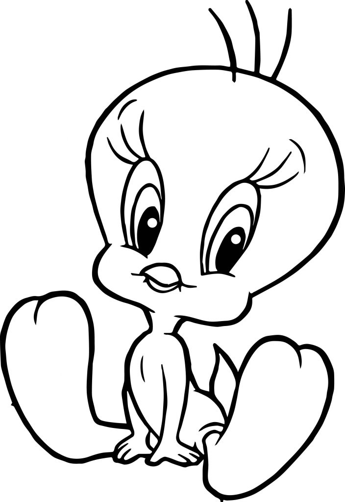 Staying Happy Tweety Coloring Page - Wecoloringpage.com