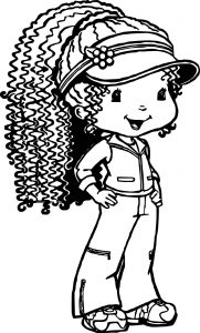 Strawberry Shortcake Girl Coloring Page