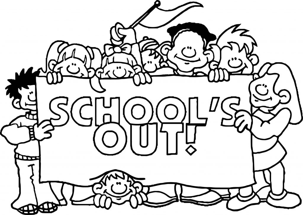 Summer Schools Out Coloring Page - Wecoloringpage.com