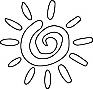 Summer Shape Coloring Page