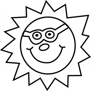 Sun Summer Coloring Page