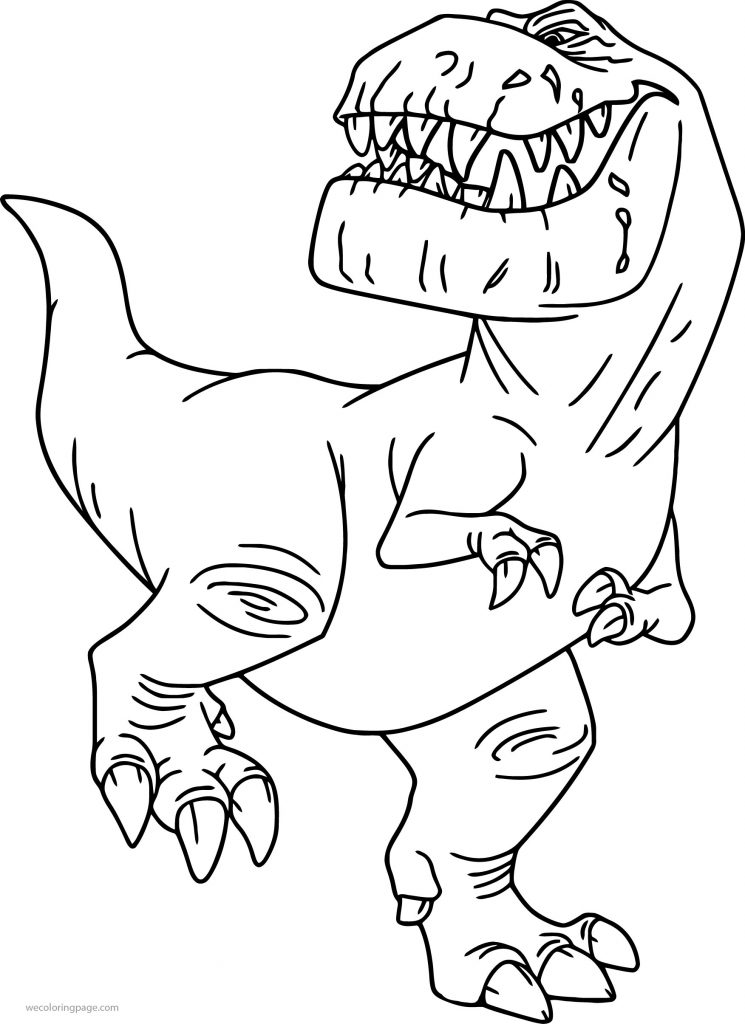 The Good Dinosaur Disney Butch Cartoon Coloring Pages - Wecoloringpage.com