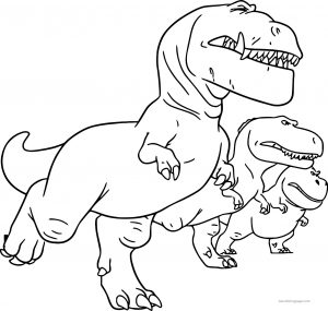 The Good Dinosaur Disney Nash Ramsey Butch Attack Cartoon Coloring Pages