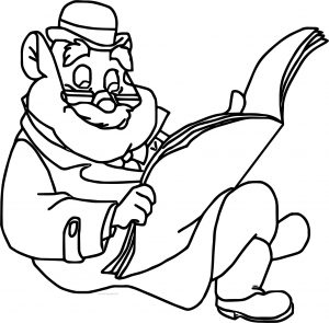 The Great Mouse Detective Mr Dawson Cartoon Coloring Pages