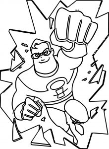 The Incredibles Broken Glass Coloring Pages