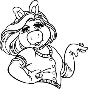 The Muppets Miss Piggy Girl Coloring Pages