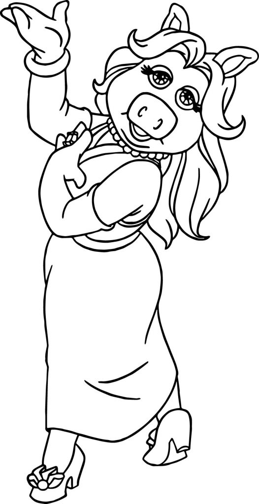 The Muppets Miss Piggy Just Coloring Pages - Wecoloringpage.com