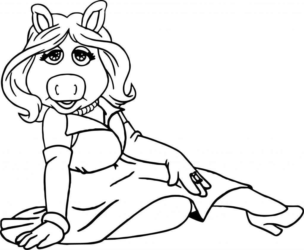 The Muppets Miss Piggy One Coloring Pages - Wecoloringpage.com