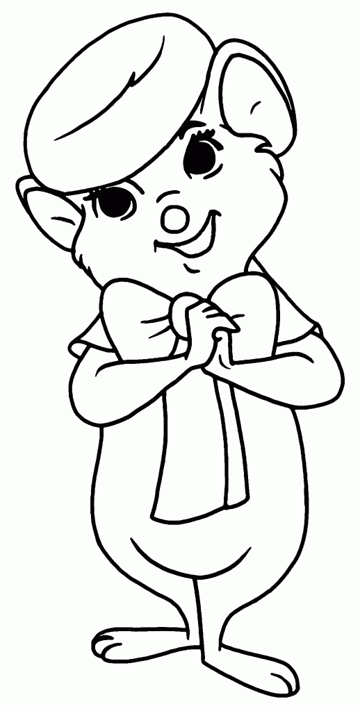 The Rescuers Bianca Girl Mouse Coloring Pages - Wecoloringpage.com