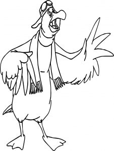The Rescuers Wilbur Bird Coloring Pages