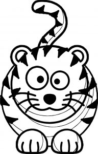 Tiger Ready Coloring Page