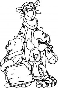 Tigger And Family Coloring Page