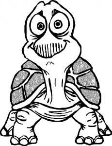 Tortoise Turtle Draw Style Coloring Page