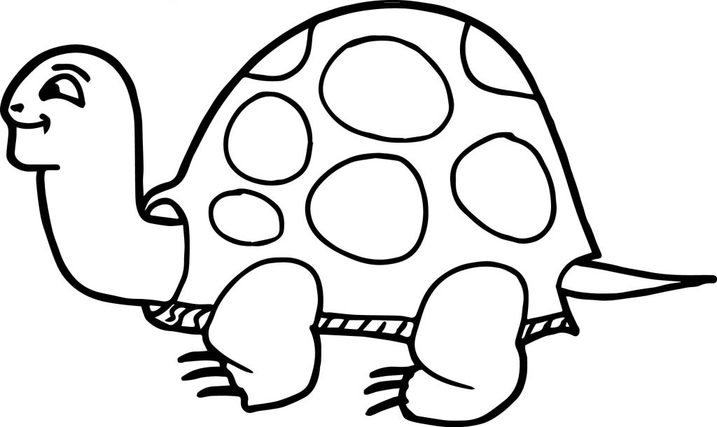 Tortoise Turtle Smiles Coloring Page | Wecoloringpage.com