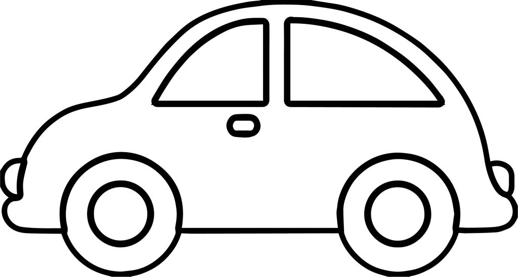 Toy Car Basic Side View Coloring Page - Wecoloringpage.com