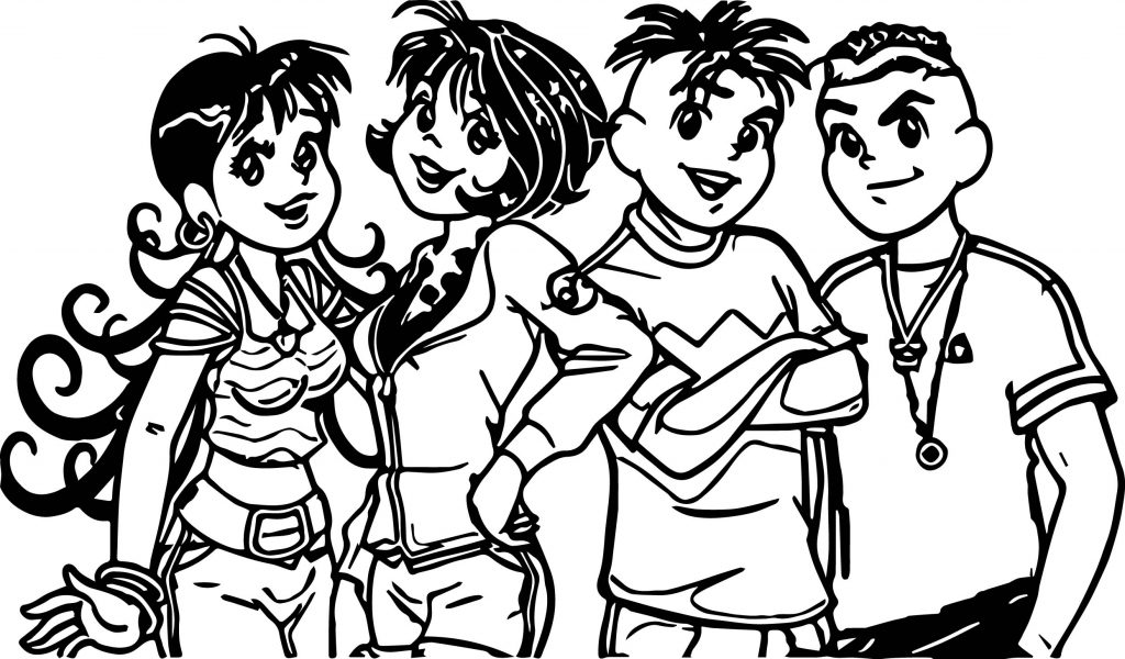 Turma Da Monica Teens Pose Coloring Page - Wecoloringpage.com