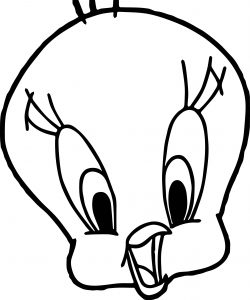 Tweety Download Face Coloring Page