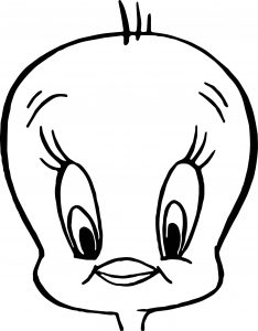 Tweety Face Coloring Page