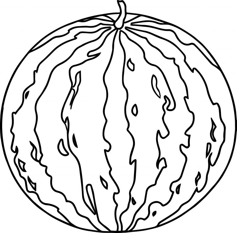 Watermelon Image Summer Coloring Page - Wecoloringpage.com