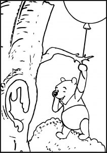 Winnie The Pooh Tree Coloring Page
