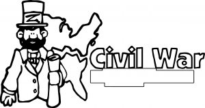 American Revolution Reconstruction Banner Civil War Coloring Page