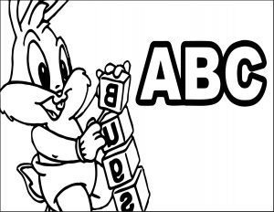 Baby Bugs Bunny Abc Coloring Page