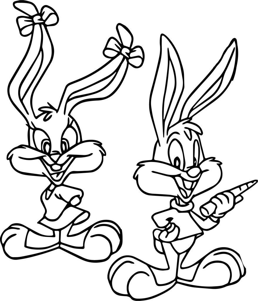 Baby Bugs Bunny And Lola Cartoon Free Coloring Pages - Wecoloringpage.com